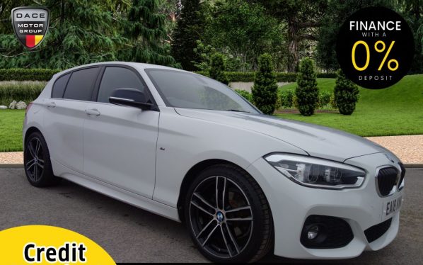 Used 2018 WHITE BMW 1 SERIES Hatchback 2.0 118D M SPORT 5d 147 BHP (reg. 2018-04-27) for sale in Stockport