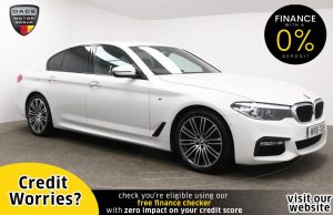 Used 2018 WHITE BMW 5 SERIES Saloon 2.0 520D XDRIVE M SPORT 4d AUTO 188 BHP (reg. 2018-03-15) for sale in Manchester