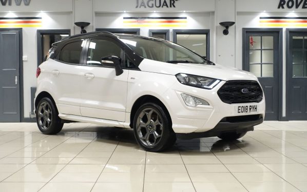 Used 2018 WHITE FORD ECOSPORT SUV 1.5 ST-LINE TDCI 5d 99 BHP (reg. 2018-03-29) for sale in Wilmslow