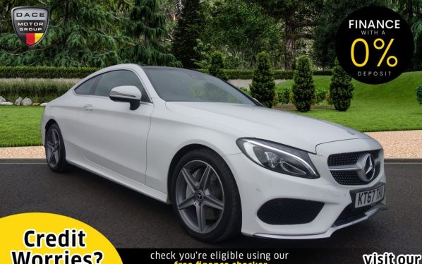 Used 2018 WHITE MERCEDES-BENZ C-CLASS Coupe 2.1 C 250 D AMG LINE PREMIUM PLUS 2d 201 BHP (reg. 2018-01-23) for sale in Stockport