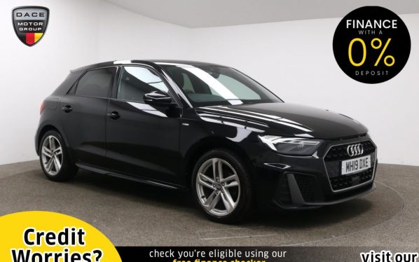 Used 2019 BLACK AUDI A1 Hatchback 1.0 SPORTBACK TFSI S LINE 5d AUTO 114 BHP (reg. 2019-07-28) for sale in Manchester