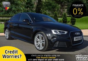 Used 2019 BLACK AUDI A3 Saloon 1.6 TDI 30 S LINE 4d 114 BHP (reg. 2019-02-25) for sale in Stockport