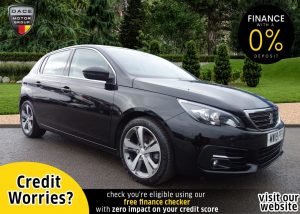 Used 2019 BLACK PEUGEOT 308 Hatchback 1.5 BLUEHDI S/S ALLURE 5d 129 BHP (reg. 2019-04-23) for sale in Stockport