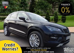 Used 2019 BLACK SEAT ATECA Hatchback 1.6 TDI XCELLENCE 5d 114 BHP (reg. 2019-04-30) for sale in Stockport
