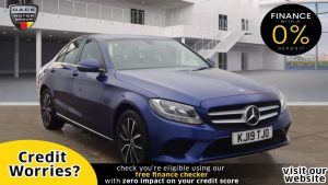 Used 2019 BLUE MERCEDES-BENZ C-CLASS Saloon 2.0 C 220 D SE 4d AUTO 192 BHP (reg. 2019-05-17) for sale in Manchester