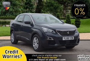 Used 2019 GREY PEUGEOT 3008 Hatchback 1.5 BLUEHDI S/S ACTIVE 5d 129 BHP (reg. 2019-02-13) for sale in Stockport