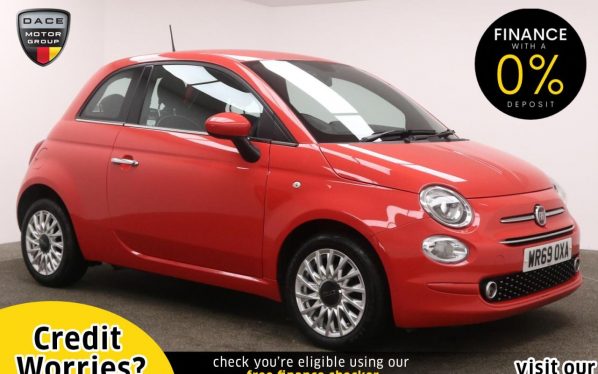 Used 2019 PINK FIAT 500 Hatchback 1.2 LOUNGE 3d 69 BHP (reg. 2019-10-31) for sale in Manchester