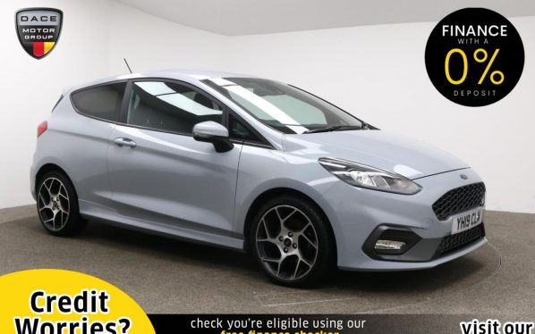Used 2019 SILVER FORD FIESTA Hatchback 1.5 ST-2 3d 198 BHP (reg. 2019-06-28) for sale in Manchester