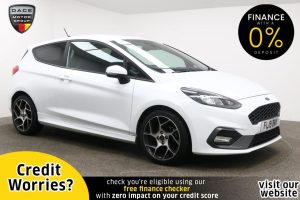Used 2019 WHITE FORD FIESTA Hatchback 1.5 ST-2 3d 198 BHP (reg. 2019-05-31) for sale in Manchester
