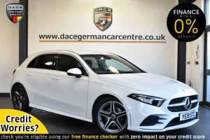 Used 2019 WHITE MERCEDES-BENZ A-CLASS Hatchback 1.5 A 180 D AMG LINE 5d AUTO 114 BHP (reg. 2019-08-22) for sale in Altrincham
