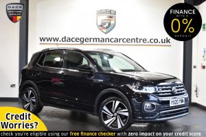 Used 2020 BLACK VOLKSWAGEN T-CROSS Hatchback 1.0 R-LINE TSI 5DR 114 BHP (reg. 2020-03-11) for sale in Altrincham