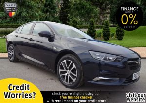 Used 2020 BLUE VAUXHALL INSIGNIA GRAND SPORT Hatchback 1.6 DESIGN 5d 109 BHP (reg. 2020-01-16) for sale in Stockport