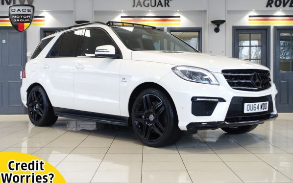 Used 2014 WHITE MERCEDES-BENZ M-CLASS Estate 5.5 ML63 AMG 5d AUTO 525 BHP (reg. 2014-09-24) for sale in Wilmslow