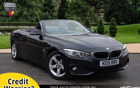 Used 2015 BLACK BMW 4 SERIES Convertible 2.0 420I SE 2d AUTO 181 BHP (reg. 2015-06-29) for sale in Stockport
