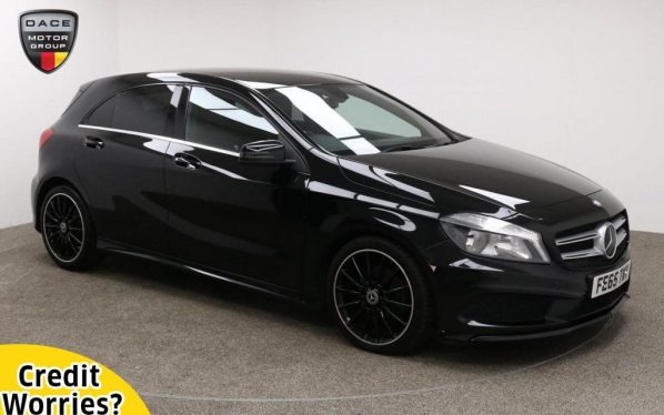 Used 2015 BLACK MERCEDES-BENZ A-CLASS Hatchback 1.5 A180 CDI BLUEEFFICIENCY AMG SPORT 5d 109 BHP (reg. 2015-09-02) for sale in Wilmslow