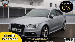 Used 2015 SILVER AUDI A3 Hatchback 1.6 TDI S LINE 5d AUTO 109 BHP (reg. 2015-05-28) for sale in Manchester