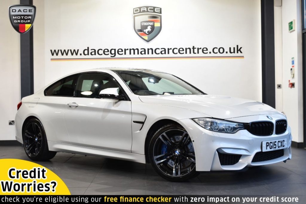 Used 2015 WHITE BMW M4 Coupe 3.0 M4 2DR AUTO 426 BHP (reg. 2015-03-20) for sale in Altrincham