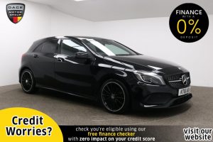 Used 2016 BLACK MERCEDES-BENZ A-CLASS Hatchback 2.1 A 200 D AMG LINE PREMIUM 5d AUTO 134 BHP (reg. 2016-07-01) for sale in Manchester