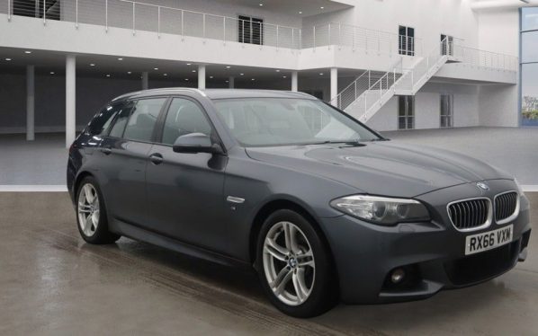 Used 2016 GREY BMW 5 SERIES Estate 2.0 520D M SPORT TOURING 5d AUTO 188 BHP (reg. 2016-09-28) for sale in Stockport