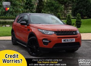 Used 2016 ORANGE LAND ROVER DISCOVERY SPORT Estate 2.0 TD4 HSE BLACK 5d 180 BHP (reg. 2016-03-01) for sale in Stockport