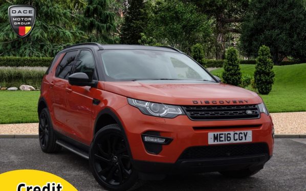Used 2016 ORANGE LAND ROVER DISCOVERY SPORT Estate 2.0 TD4 HSE BLACK 5d 180 BHP (reg. 2016-03-01) for sale in Stockport
