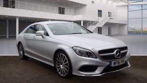 Used 2016 SILVER MERCEDES-BENZ CLS CLASS Coupe 2.1 CLS220 D AMG LINE 4d AUTO 174 BHP (reg. 2016-04-28) for sale in Stockport