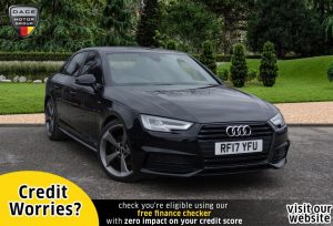 Used 2017 BLACK AUDI A4 Saloon 1.4 TFSI BLACK EDITION 4d 148 BHP (reg. 2017-08-21) for sale in Stockport