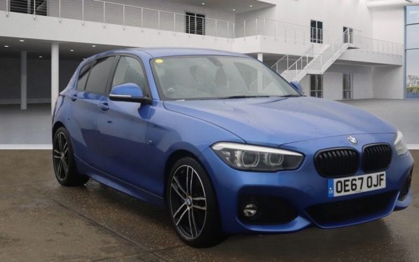 Used 2017 BLUE BMW 1 SERIES Hatchback 2.0 118D M SPORT SHADOW EDITION 5DR 147 BHP (reg. 2017-12-31) for sale in Altrincham