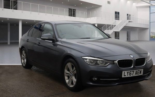 Used 2017 GREY BMW 3 SERIES Saloon 2.0 320D SPORT 4DR AUTO 188 BHP (reg. 2017-12-14) for sale in Altrincham