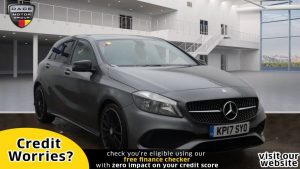 Used 2017 GREY MERCEDES-BENZ A-CLASS Hatchback 1.6 A 160 AMG LINE 5d 102 BHP (reg. 2017-05-26) for sale in Manchester
