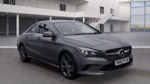 Used 2017 GREY MERCEDES-BENZ CLA Coupe 1.6 CLA 180 SPORT 4d 121 BHP (reg. 2017-11-25) for sale in Stockport