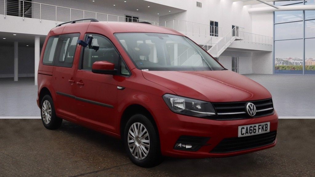 Used 2017 RED VOLKSWAGEN CADDY MPV 2.0 C20 LIFE TDI 5d 101 BHP (reg. 2017-01-05) for sale in Stockport