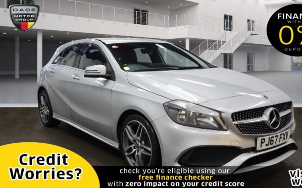 Used 2017 SILVER MERCEDES-BENZ A-CLASS Hatchback 1.5 A 180 D AMG LINE 5d AUTO 107 BHP (reg. 2017-12-29) for sale in Manchester