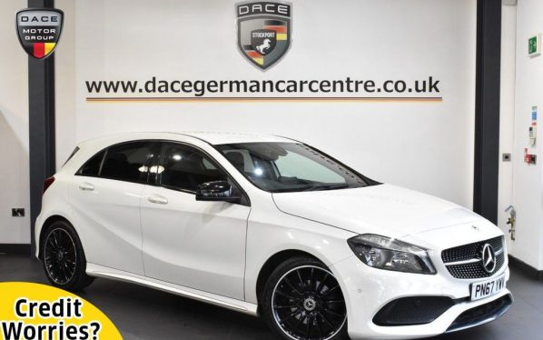 Used 2017 WHITE MERCEDES-BENZ A-CLASS Hatchback 1.6 A 160 AMG LINE EXECUTIVE 5DR 102 BHP (reg. 2017-09-05) for sale in Altrincham