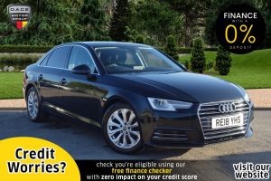 Used 2018 BLACK AUDI A4 Saloon 2.0 TDI ULTRA SE 4d MANUAL 148 BHP (reg. 2018-05-24) for sale in Stockport