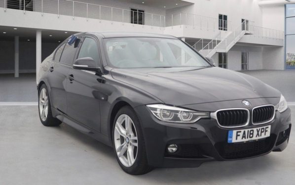 Used 2018 BLACK BMW 3 SERIES Saloon 2.0 320D M SPORT 4d 188 BHP (reg. 2018-07-31) for sale in Stockport