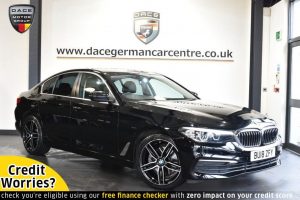 Used 2018 BLACK BMW 5 SERIES Saloon 2.0 520D SE 4DR 188 BHP (reg. 2018-06-29) for sale in Altrincham