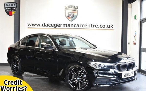 Used 2018 BLACK BMW 5 SERIES Saloon 2.0 520D SE 4DR 188 BHP (reg. 2018-06-29) for sale in Altrincham