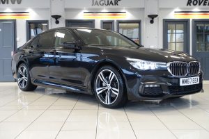 Used 2018 BLACK BMW 7 SERIES Saloon 3.0 730D XDRIVE M SPORT 4d AUTO 261 BHP (reg. 2018-01-19) for sale in Wilmslow