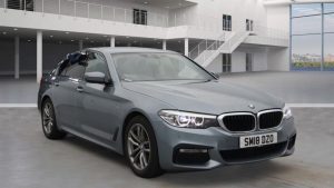 Used 2018 BLUE BMW 5 SERIES Saloon 2.0 520D M SPORT 4DR AUTO 188 BHP (reg. 2018-05-31) for sale in Altrincham