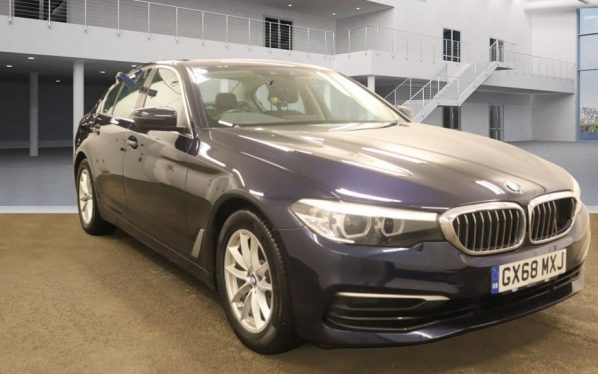 Used 2018 BLUE BMW 5 SERIES Saloon 2.0 520D SE 4d AUTO 188 BHP (reg. 2018-12-21) for sale in Stockport