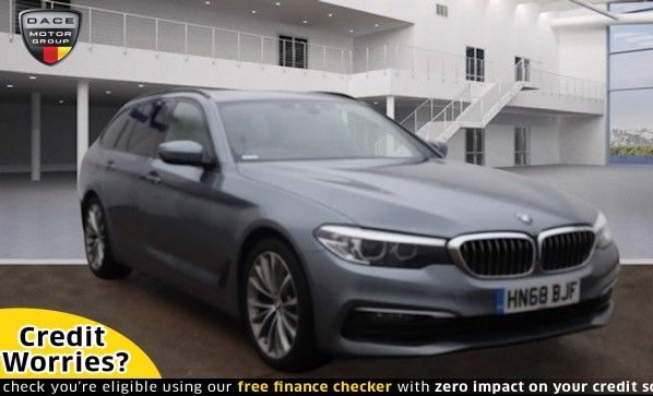 Used 2018 BLUE BMW 5 SERIES Estate 2.0 520D SE TOURING 5d AUTO 188 BHP (reg. 2018-10-26) for sale in Wilmslow