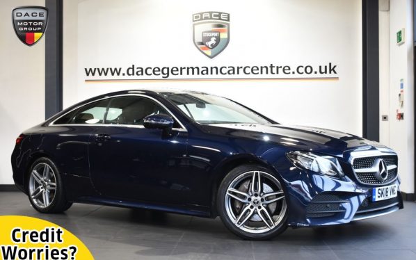 Used 2018 BLUE MERCEDES-BENZ E-CLASS Coupe 2.0 E 220 D AMG LINE 2DR AUTO 192 BHP (reg. 2018-03-31) for sale in Altrincham