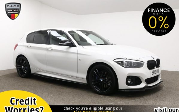 Used 2018 WHITE BMW 1 SERIES Hatchback 1.5 118I M SPORT SHADOW EDITION 5d AUTO 134 BHP (reg. 2018-06-18) for sale in Manchester