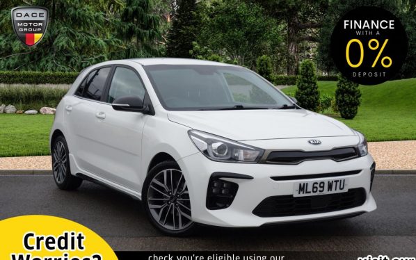 Used 2019 WHITE KIA RIO Hatchback 1.0 GT-LINE ISG 5d 118 BHP (reg. 2019-11-06) for sale in Stockport