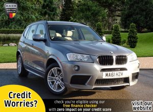 Used 2011 GREY BMW X3 Estate 2.0 XDRIVE20D M SPORT 5d AUTO 181 BHP (reg. 2011-09-26) for sale in Stockport