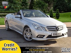 Used 2011 SILVER MERCEDES-BENZ E-CLASS Convertible 2.1 E220 CDI BLUEEFFICIENCY SPORT ED125 2d 170 BHP (reg. 2011-09-27) for sale in Stockport