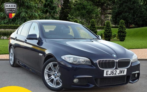 Used 2012 BLUE BMW 5 SERIES Saloon 2.0 520D M SPORT 4d AUTO 181 BHP (reg. 2012-11-06) for sale in Stockport