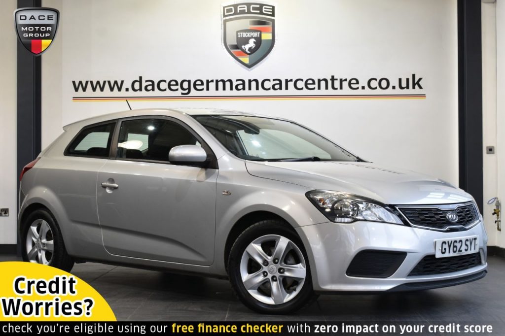 Used 2012 SILVER KIA PRO CEED Hatchback 1.4 VR-7 3DR 89 BHP (reg. 2012-10-31) for sale in Altrincham
