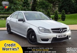 Used 2012 SILVER MERCEDES-BENZ C-CLASS Saloon 6.2 C63 AMG 4d 457 BHP (reg. 2012-02-03) for sale in Stockport